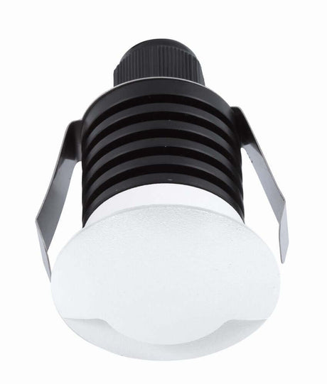 Bang LED Außenbodeneinbauleuchte Weiß IP67 für den Außenbereich mit modernem Design und weißer Aluminiumoberfläche