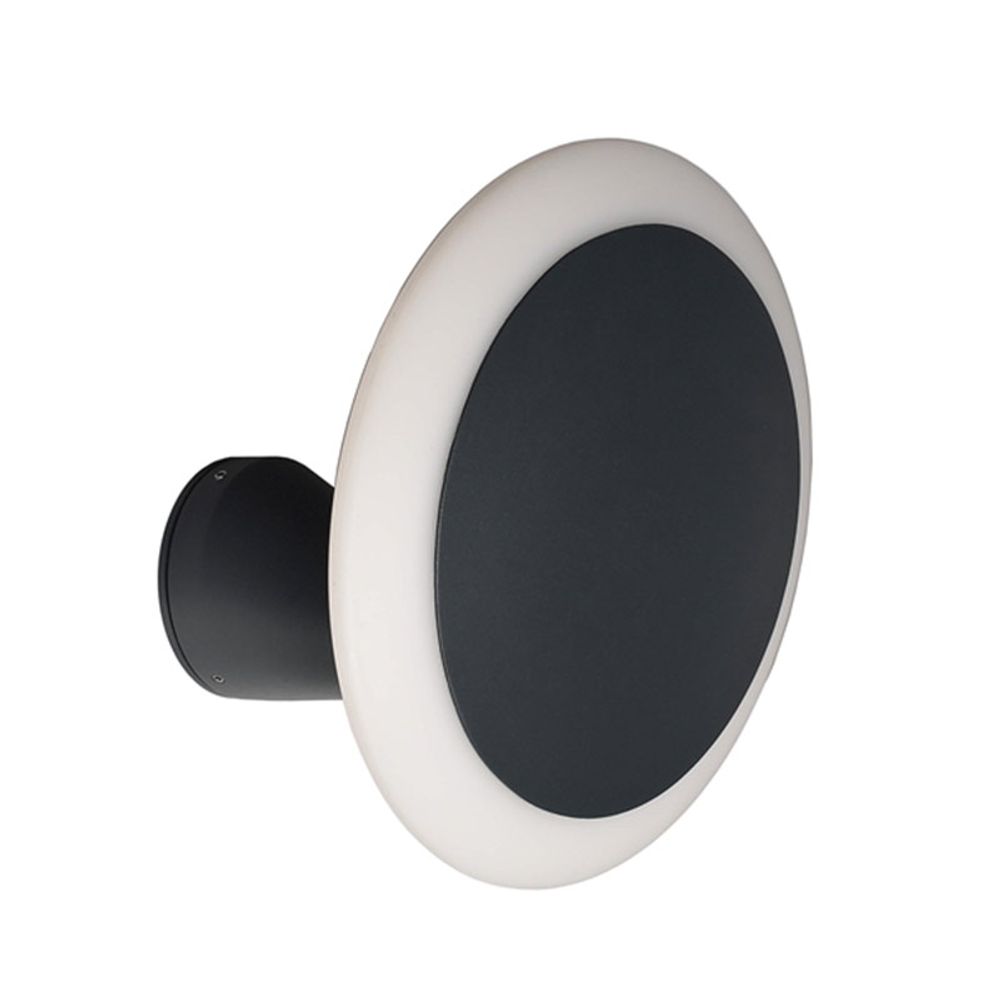 Bermu moderne LED-Außenwandleuchte 600lm Anthrazit mit elegantem, rundem Design für Außenbereiche.