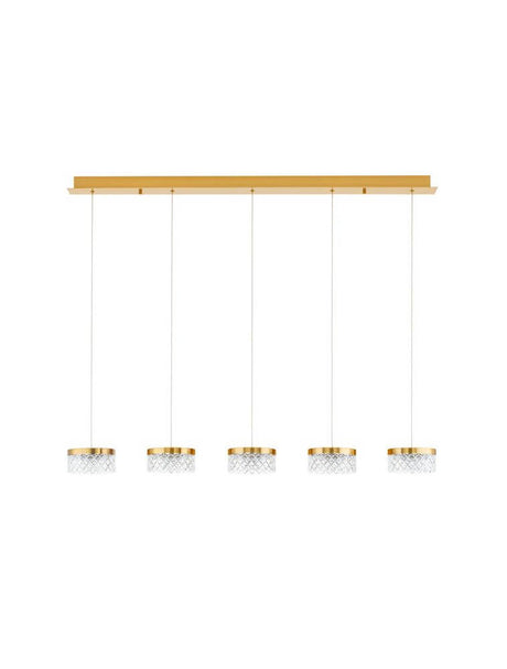 Bion LED pendellampe 5-flammet 3000K gull