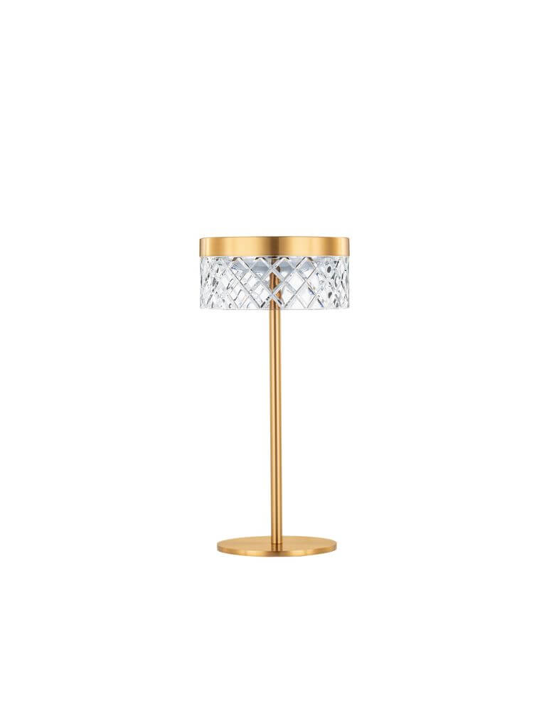 Bion LED Tischleuchte Ø 14,8cm 3000K Gold mit elegantem Gold-Finish und modernem Design.
