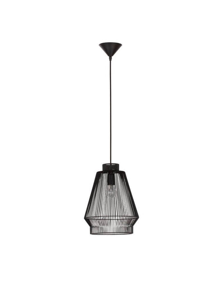 Bredo Pendelleuchte Ø 27,5cm Schwarz aus Aluminium, dimmbar, kürzbar, moderne Deckenlampe mit elegantem Design
