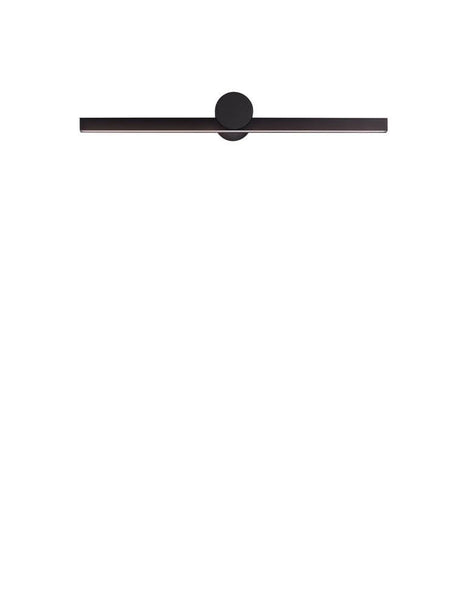 Breggo væglampe 61cm 3000K IP54 moderne væglampe i elegant sort