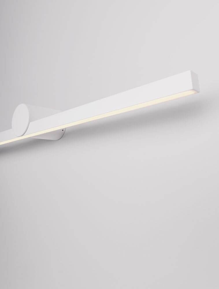 Breggo Wandleuchte 81cm 3000K IP54, moderne Wandlampe in elegantem Weiß