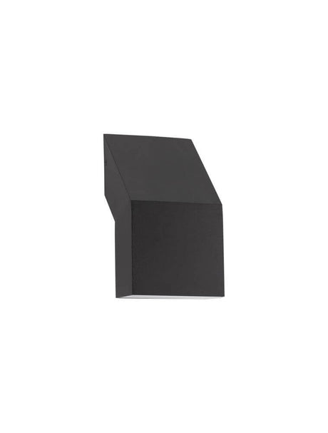 Brigitta LED Außenwandleuchte 3000K Schwarz IP65, moderne Außenleuchte aus Aluminium und Acryl