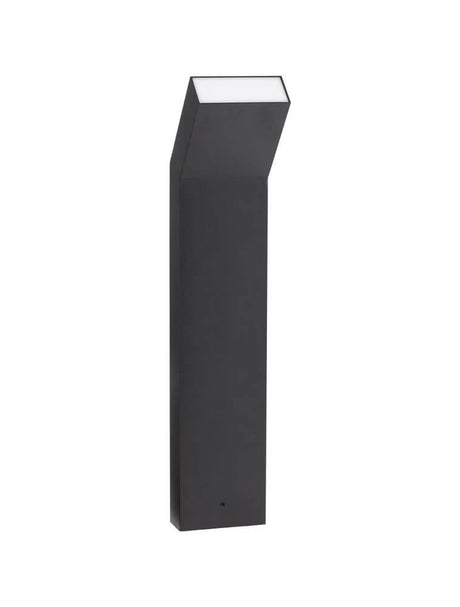 Brigitta LED Außenwegeleuchte Up 3000K Schwarz IP65, moderne schwarze Gartenleuchte aus Aluminium und Acryl