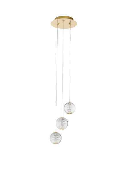 Brillante LED Pendelleuchte 3-flammig Ø 22cm 3200K (2)