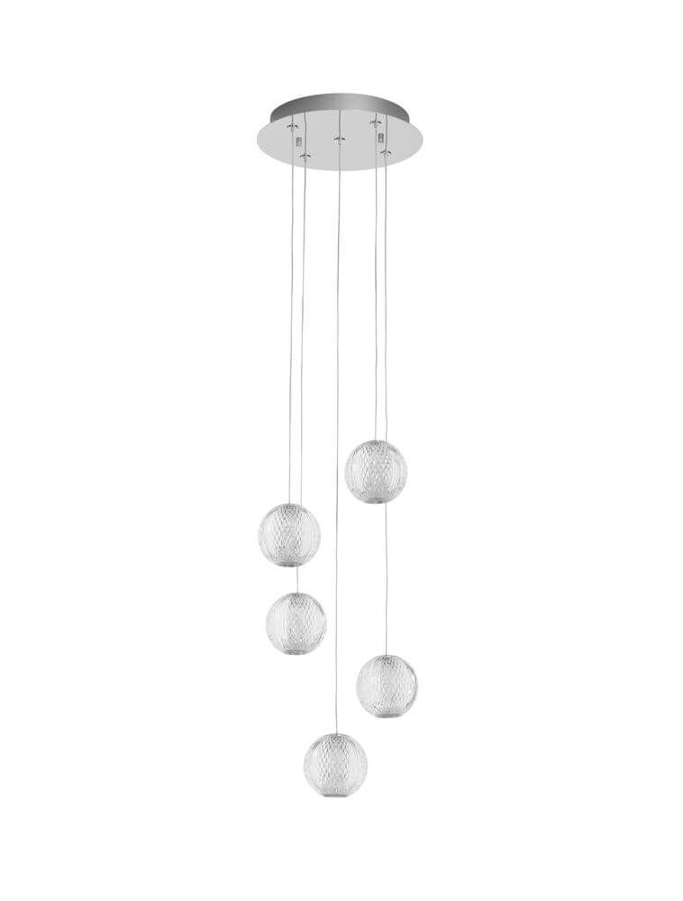 Ifos LED Wandleuchte 3000K Schwarz mit eleganten, hängenden Kugellampen in modernem Design.
