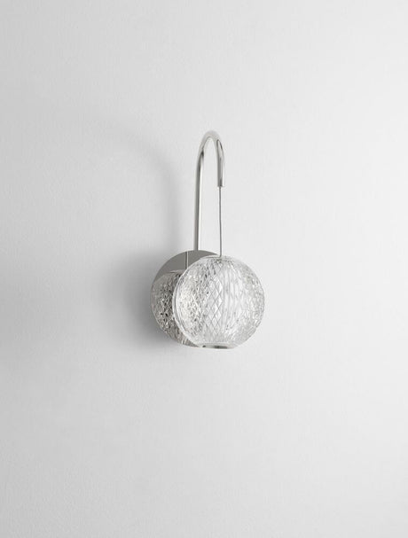 Brillante LED Wandleuchte 3200K aus Chrom, Aluminium und Acryl – moderne Nova Luce Wandlampe mit warmweißem Licht