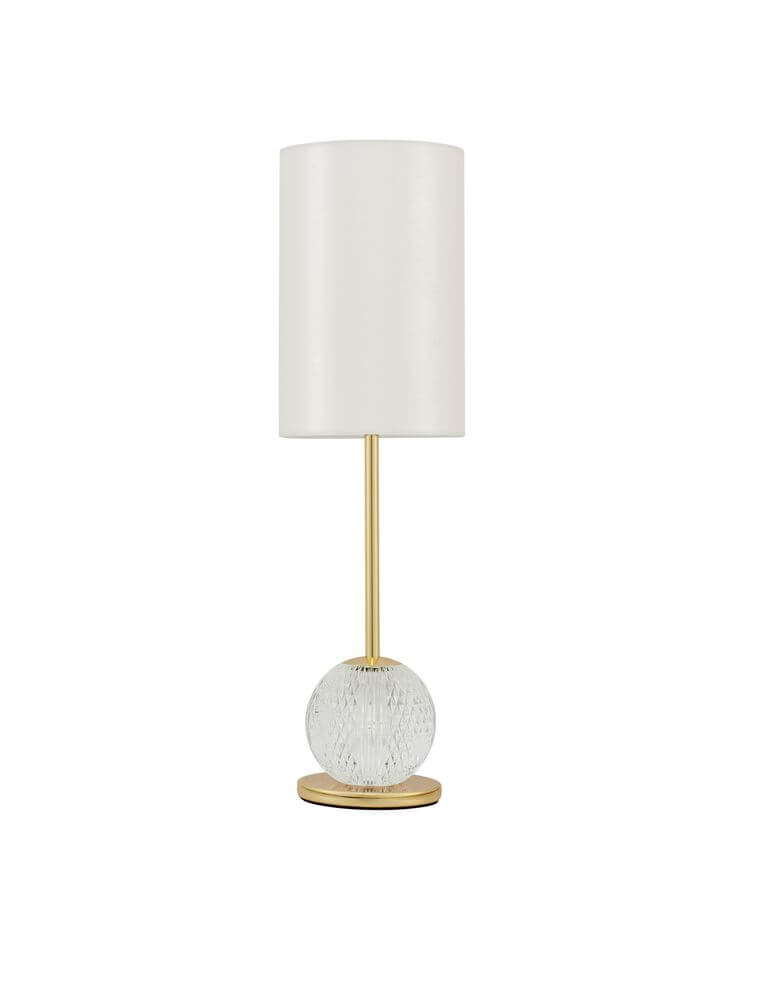 Brille LED Tischleuchte 2-flammig Ø 15,4cm 3200K Gold mit elegantem Design und Akkzent in Gold.