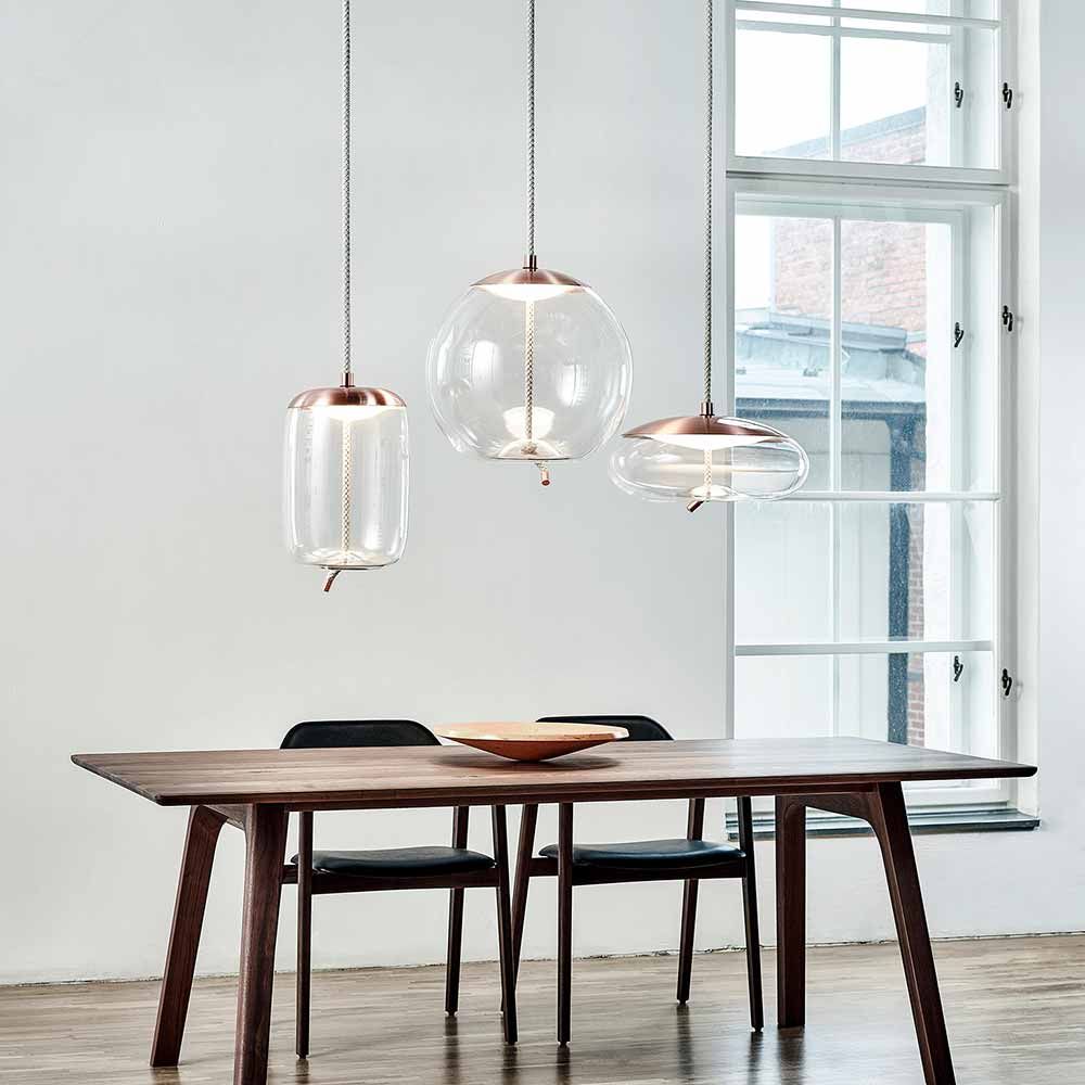 Hängeleuchte Knot Small flach Brokis