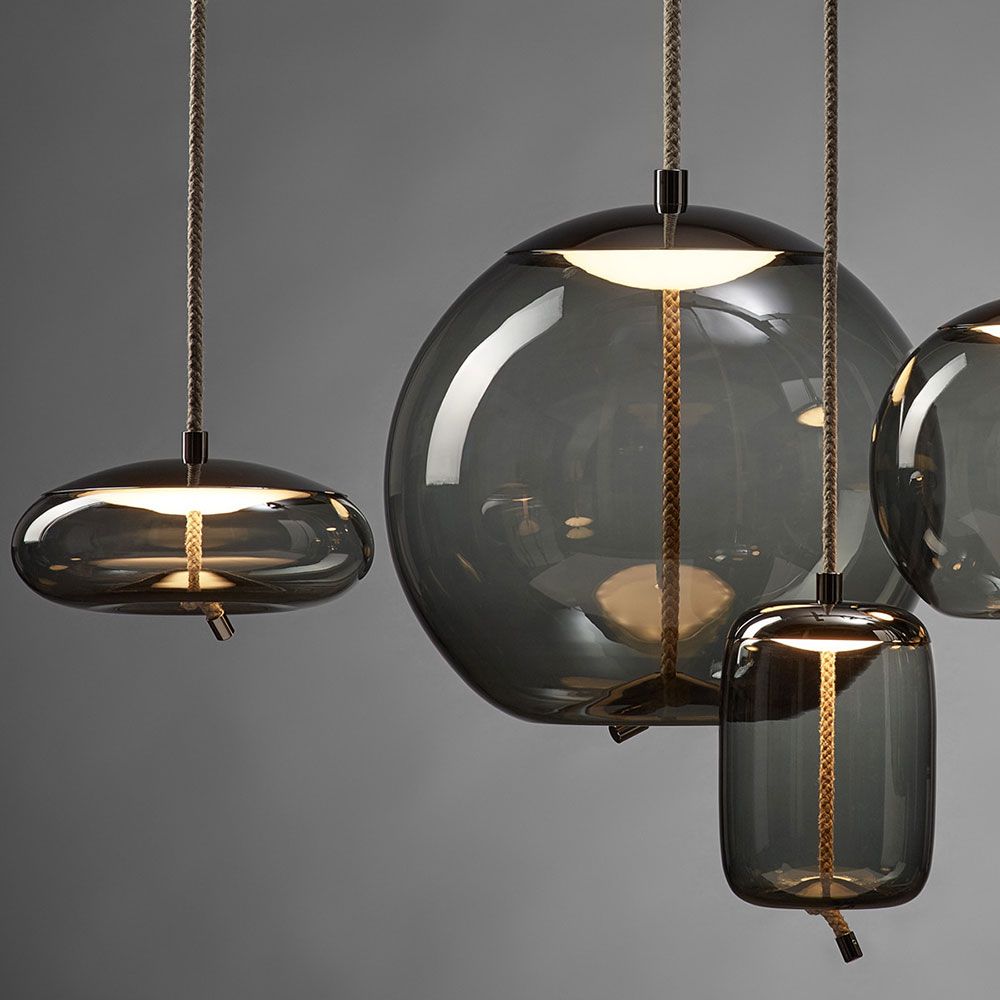 Hängeleuchte Knot Small flach Brokis