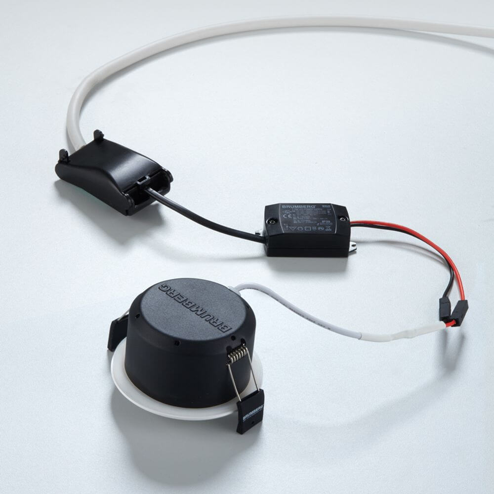 Brumberg Foco empotrable de techo LED Indiwo83 cromo dim2warm
