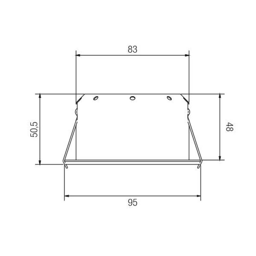 Brumberg Foco empotrable de techo LED Indiwo83 cromo dim2warm