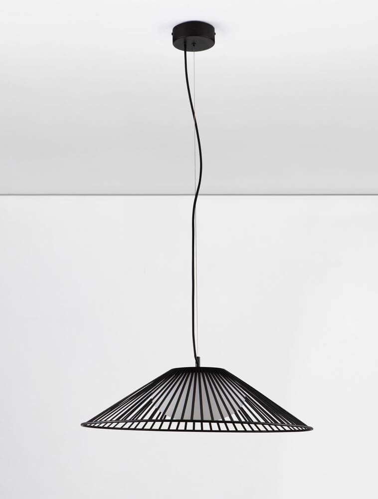 Brume LED Pendelleuchte 3000K Schwarz - moderne Pendelleuchte aus schwarzem Draht, ideal für stilvolle Innenräume.