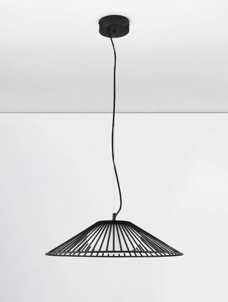 Brume LED Pendelleuchte 3000K Schwarz, moderne Pendelleuchte aus schwarzem Draht für stilvolle Innenräume