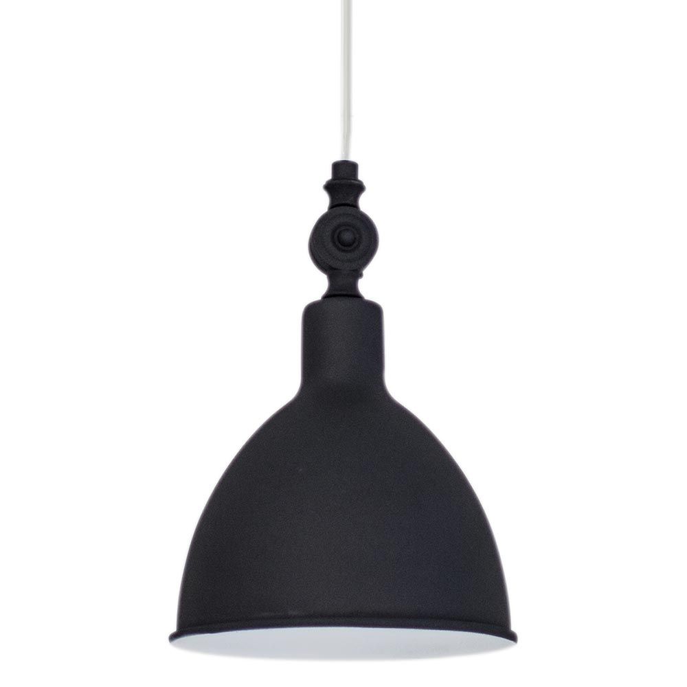 Pendellampe Bazar Ø 17 cm sandsvart, elegant hengende, perfekt for moderne interiører.
