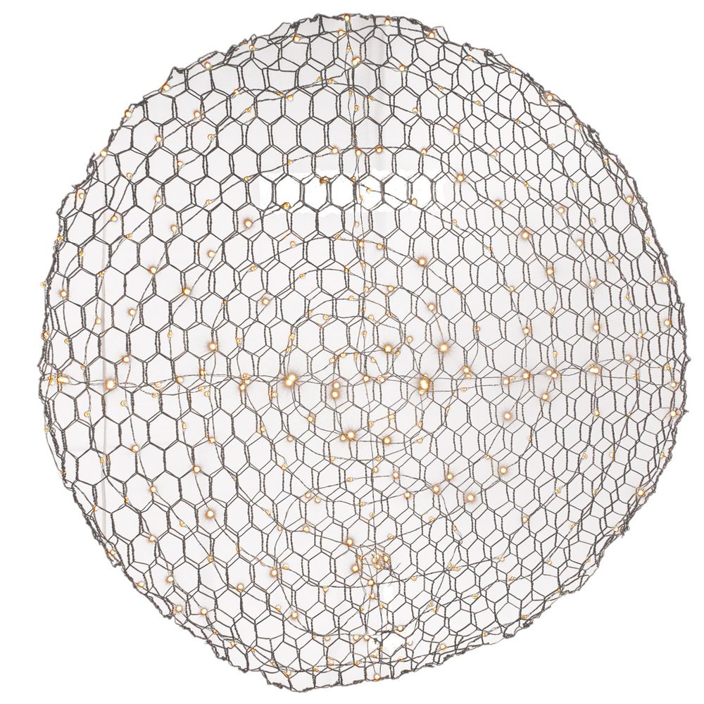 Wandlampe Hayden Ø 70cm - handgefertigte Leuchte mit LED-Lichtern in runder Form und einzigartigem Design.
