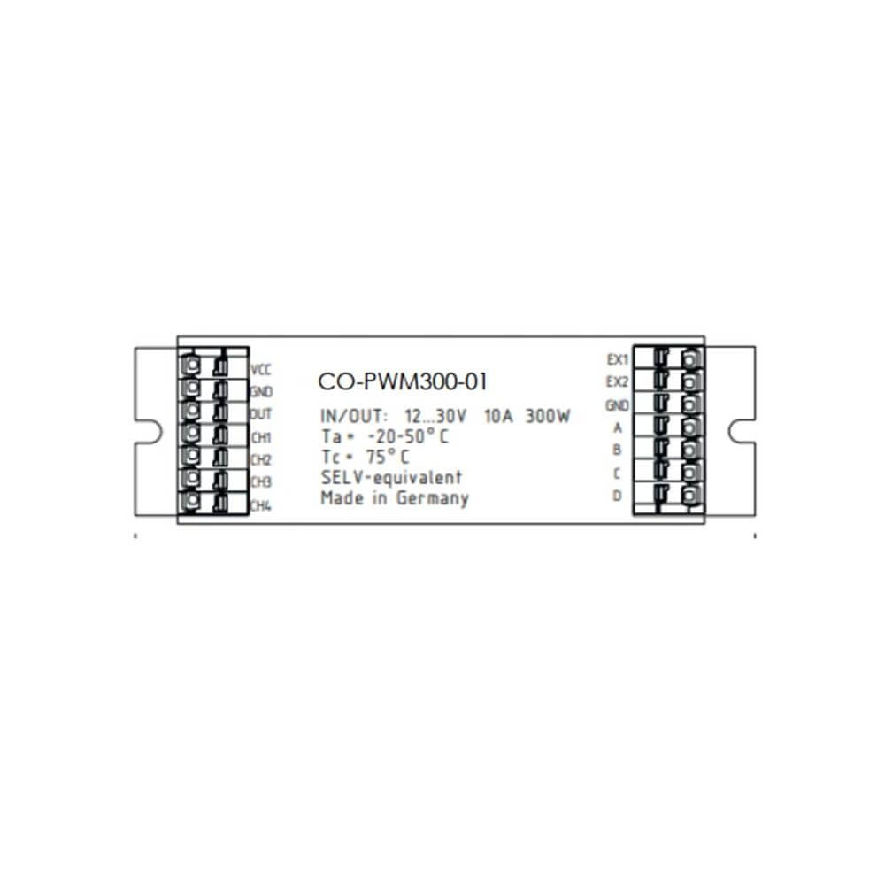 Casambi V2 Modul Power Controller Pulsweitenmodulation LED-Strips Ansteuerung Modul CO-PWM300 mit 300W.