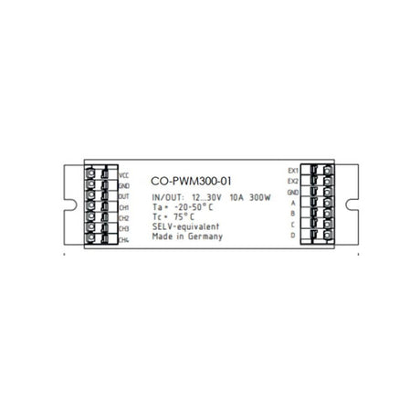 Casambi V2 Modul Power Controller Pulsweitenmodulation LED-Strips Ansteuerung Modul CO-PWM300 mit 300W.