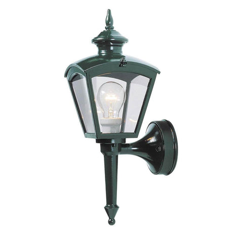 Cassiopeia Außen-Wandleuchte Grün, rauchfarbenes Acrylglas mit elegantem Design und warmem Licht.