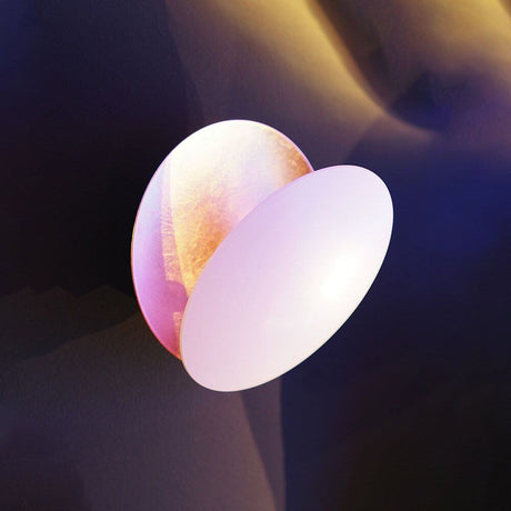 Catellani & Smith Lederam WF 17 LED applique murale au design élégant avec des disques de couleur plats et chaleureux.