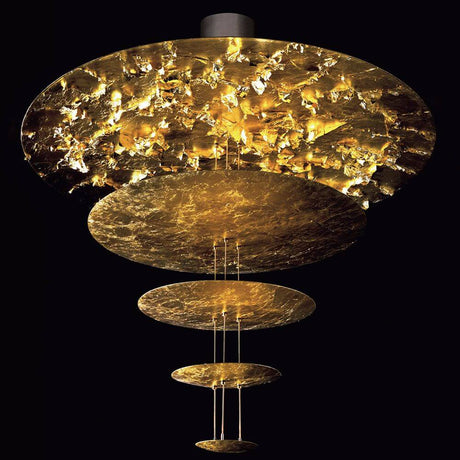 Catellani & Smith Macchina della Luce mod. D LED Hängelampe in goldener Farbenpracht und elegantem Design.