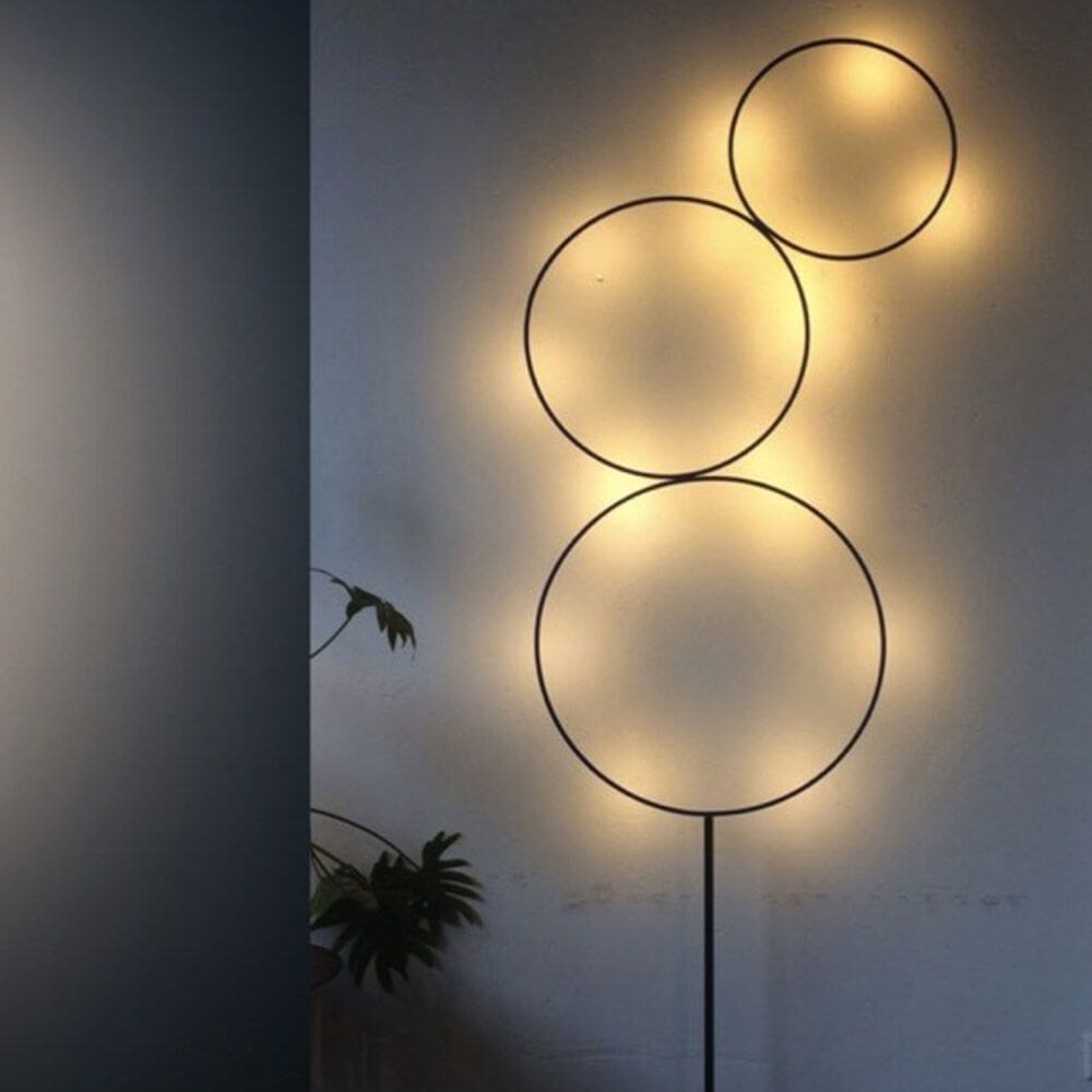 Catellani & Smith Sorry Giotto 3 LED Stehlampe Dimmbar in modernem Design mit drei beleuchteten Kreisen