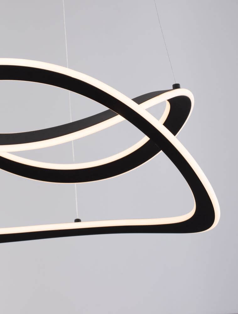 Celestia LED Pendelleuchte 2-flammig Ø 60cm 3000K mit modernem Design und weichem Licht.
