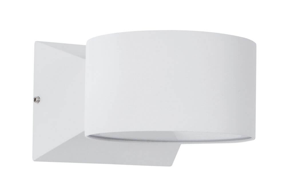 Chez LED Außenwandleuchte Ø 9cm 3000K Weiß IP54, moderne und stilvolle Fassadenleuchte aus Aluminium.