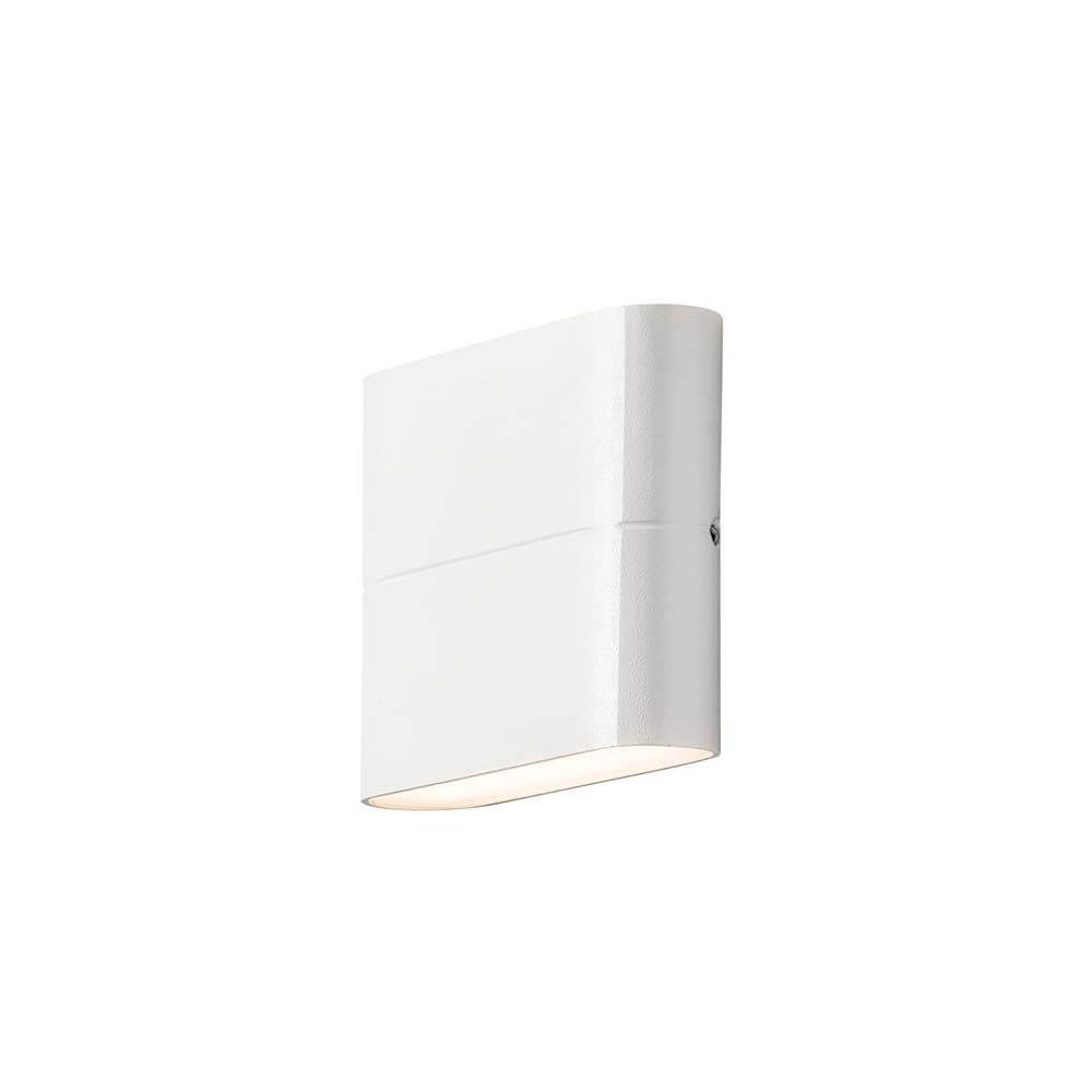 Chieri LED Außen-Wandleuchte Weiß, opales Acrylglas - moderne, elegante Wandbeleuchtung für Außenbereiche.