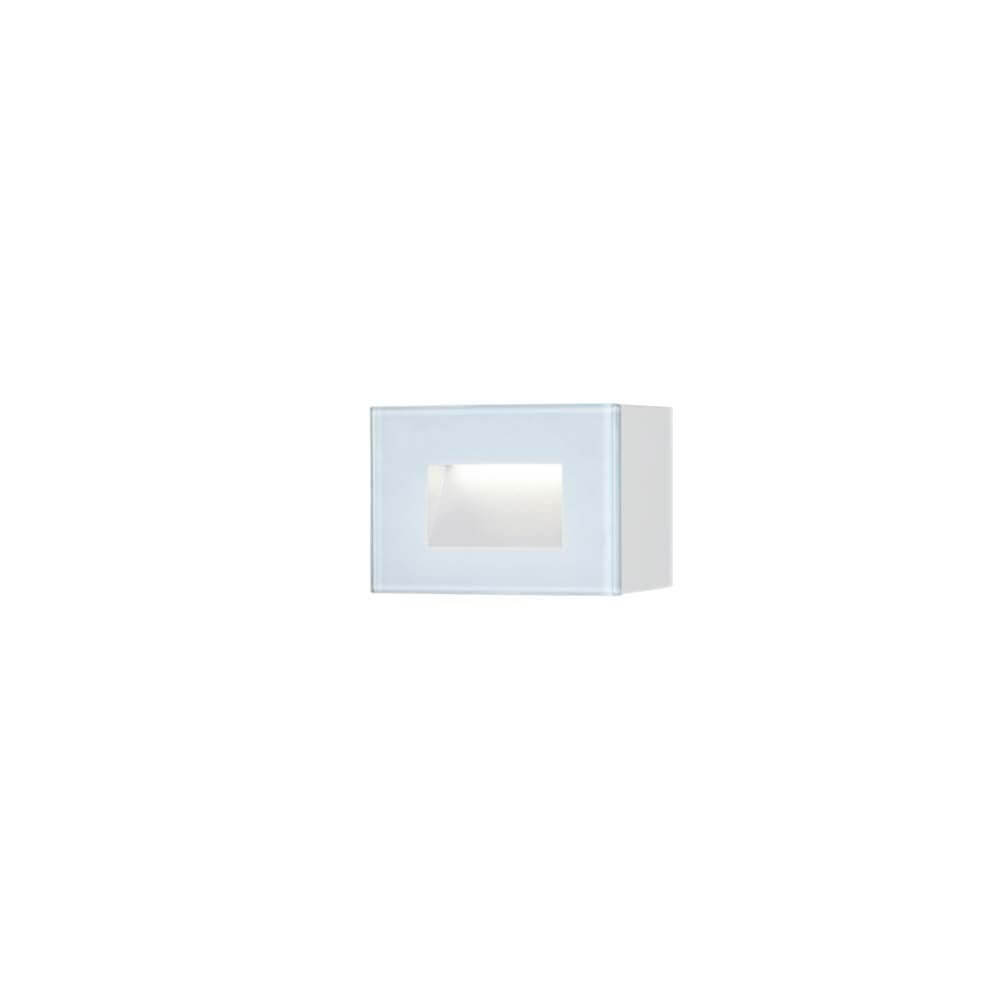 Chieri LED Außen Wandleuchte in Weiß, elegante und moderne Designleuchte für den Außenbereich.