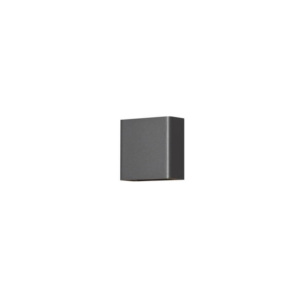 Schlichte Chieri LED Wandleuchte Up & Downlights in Anthrazit für Außen, IP54.