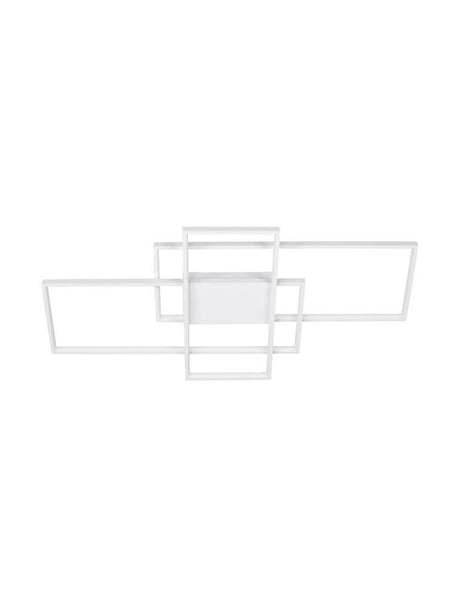 Clea LED ceiling light 100 cm 3-light 2700, 5000K with a modern, geometric design.
