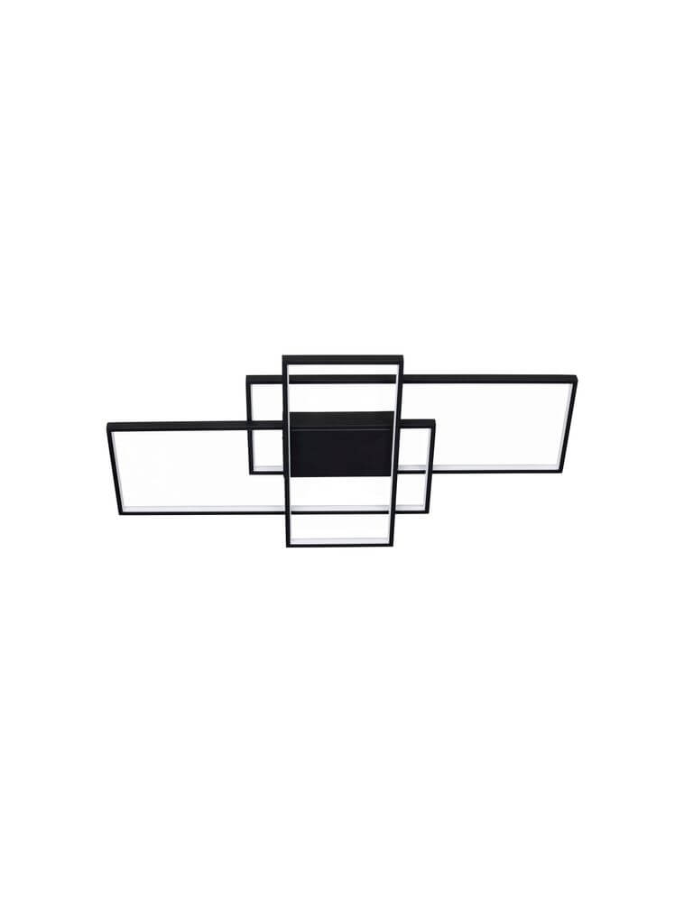 Clea LED Deckenleuchte 100cm 3-flammig 2700, 5000K in modernem geometrischen Design.