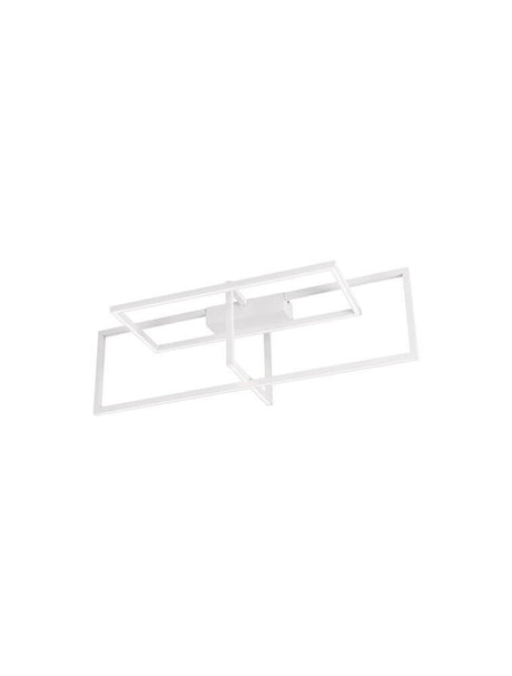 Clea LED Deckenleuchte 92cm 3-flammig 3000K weiße moderne Deckenleuchte aus Metall und Acryl