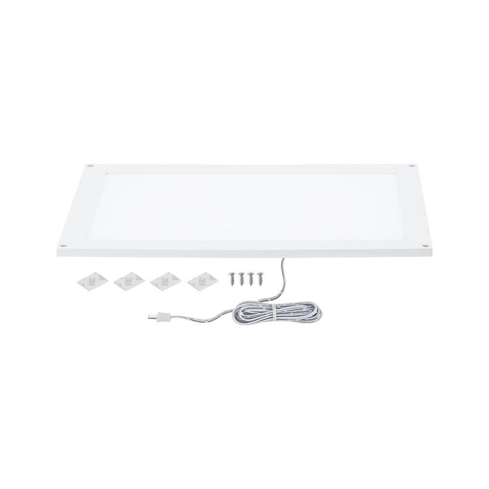 Clever LED Panel Flad Wärme-Dimmbar Weiß-Matt mit 2m Kabel und Montagematerial.