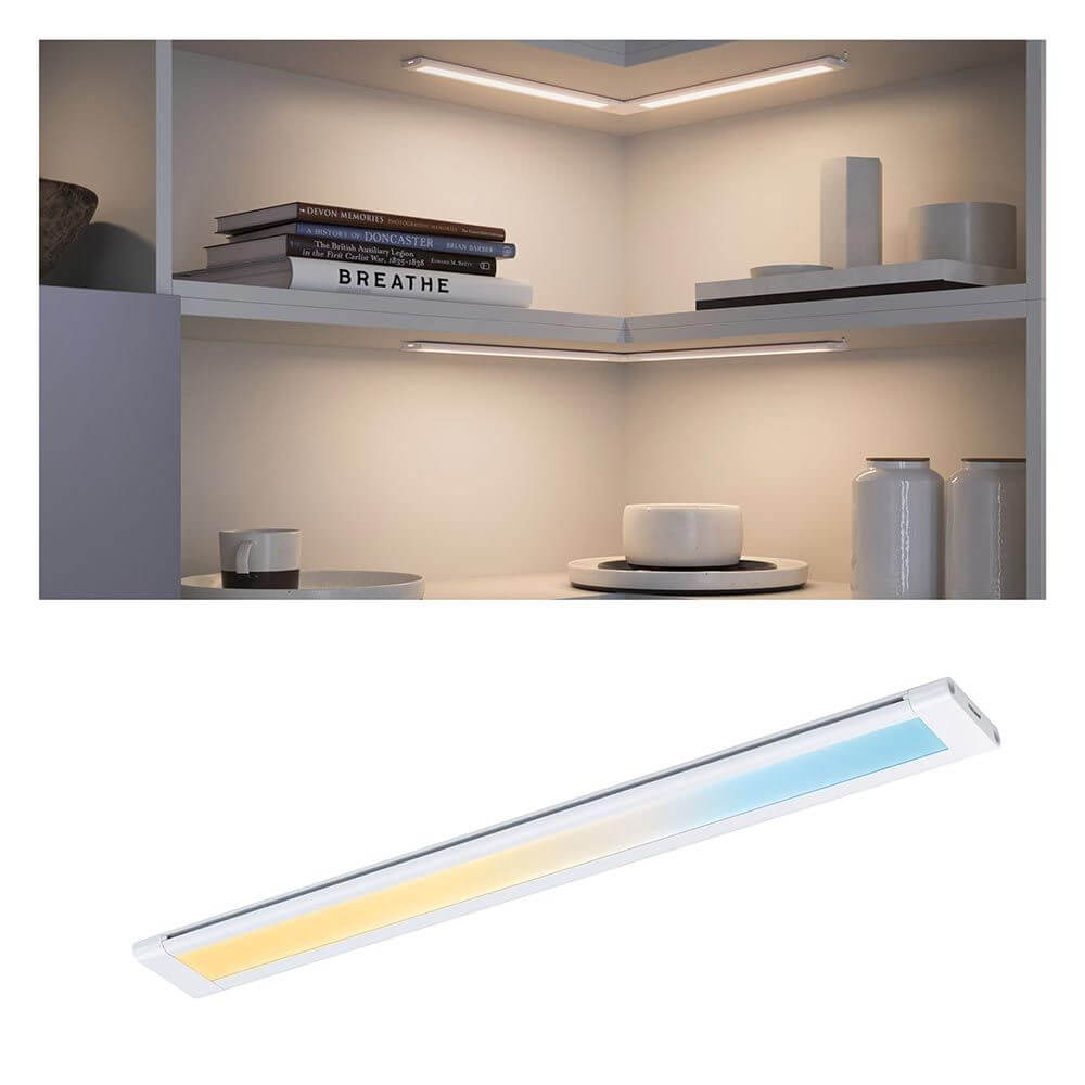 Clever LED Spot Border CCT 2700-6500K Weiß unter Oberschrankmontage mit warm und kalt einstellbarem Licht.