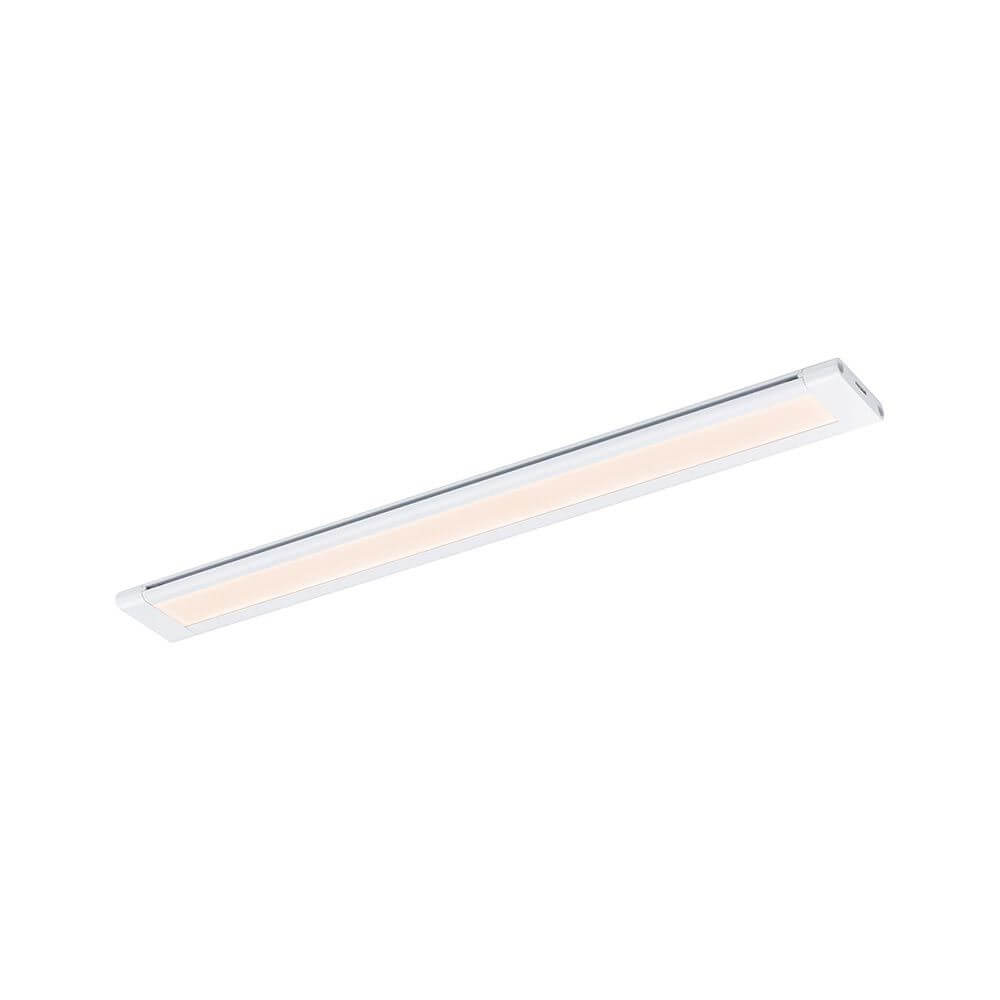 Clever LED Spot Border CCT 2700-6500K Weiß unter dem Oberschrank montiert, 30cm lang, individuelle Möbelbeleuchtung.