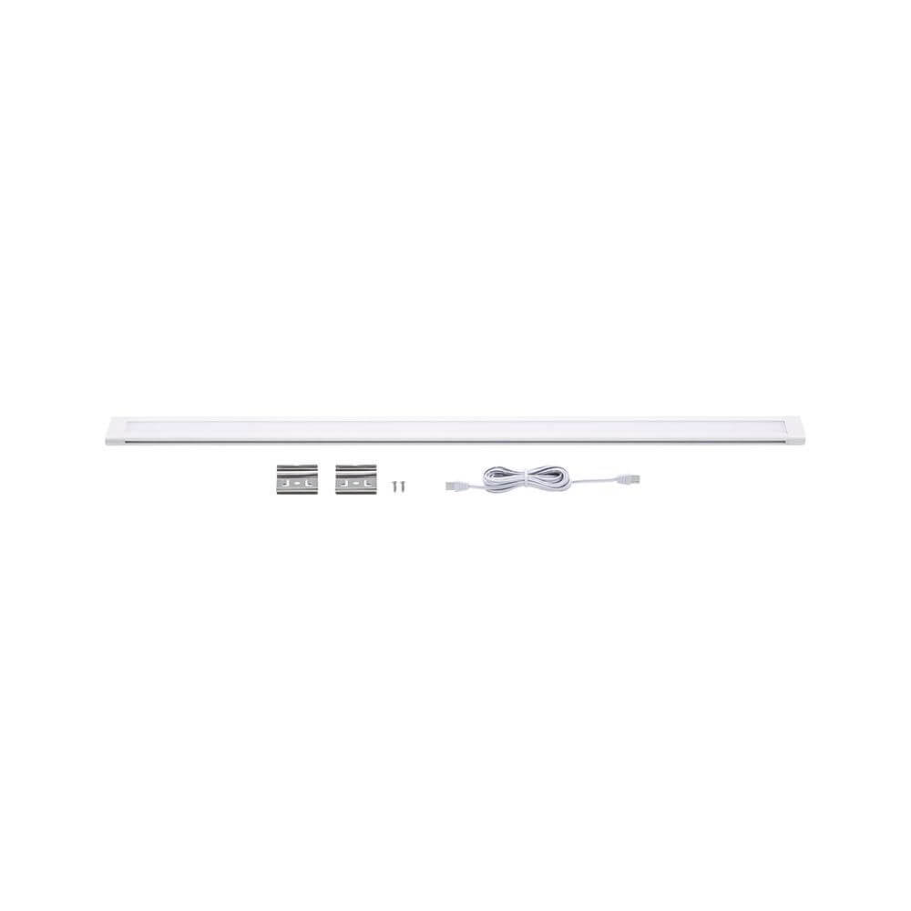 Clever LED Spot Aufbauleuchte Border Weiß-Matt mit Zubehör und Kabel für eine individuelle Möbelbeleuchtung