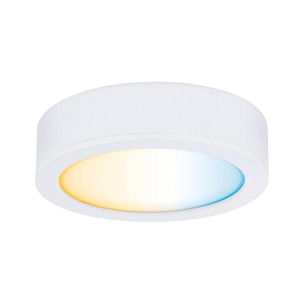 Clever LED Spot Disc Dim-to-Warm Weiß-Matt Kompaktleuchte mit dimmbaren Lichtfarben.