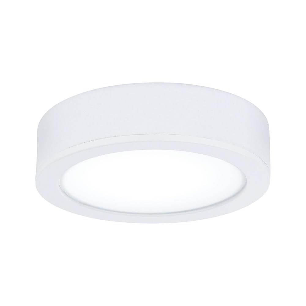 Clever LED Spot Disc Dim-to-Warm Weiß-Matt, moderne und dimmbare Möbelbeleuchtung für Schrankmontage.