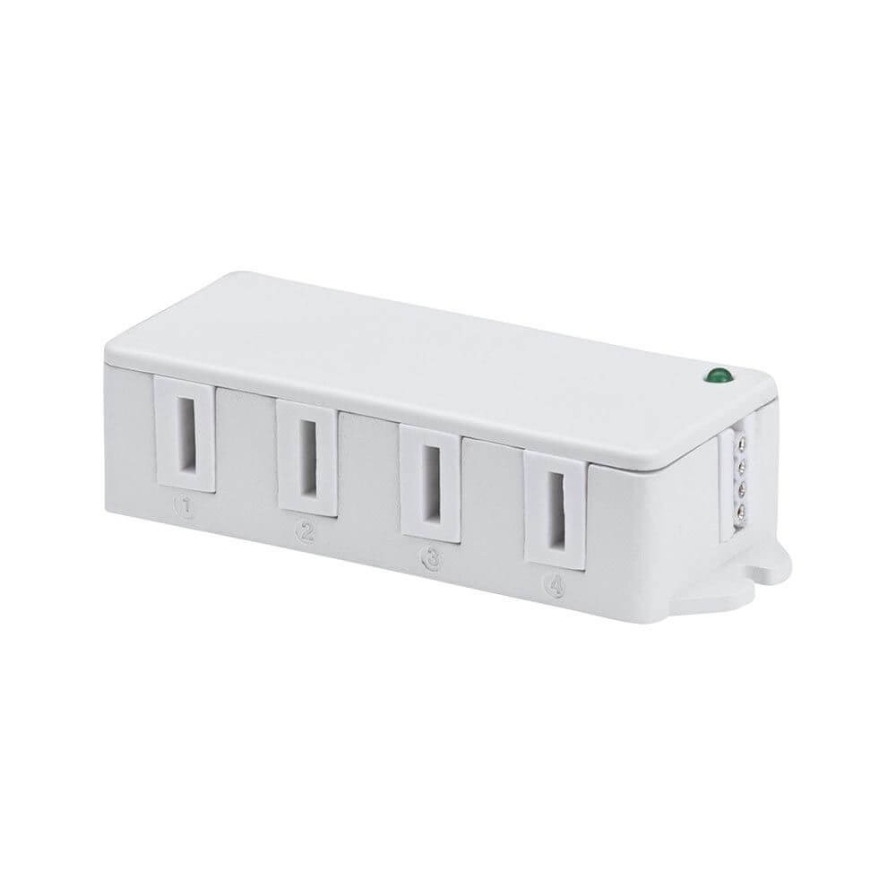 Clever Trafo 230V-12V 25W Weiß - Mehrfachanschluss für individuelle Möbelbeleuchtung.
