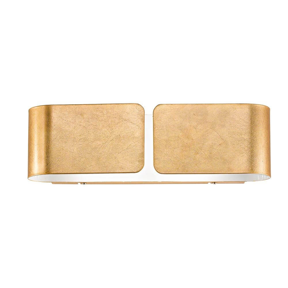 Clip Wandleuchte Up&Down 44cm Blattgold – elegante Metallfolien-Leuchte in Goldoptik.