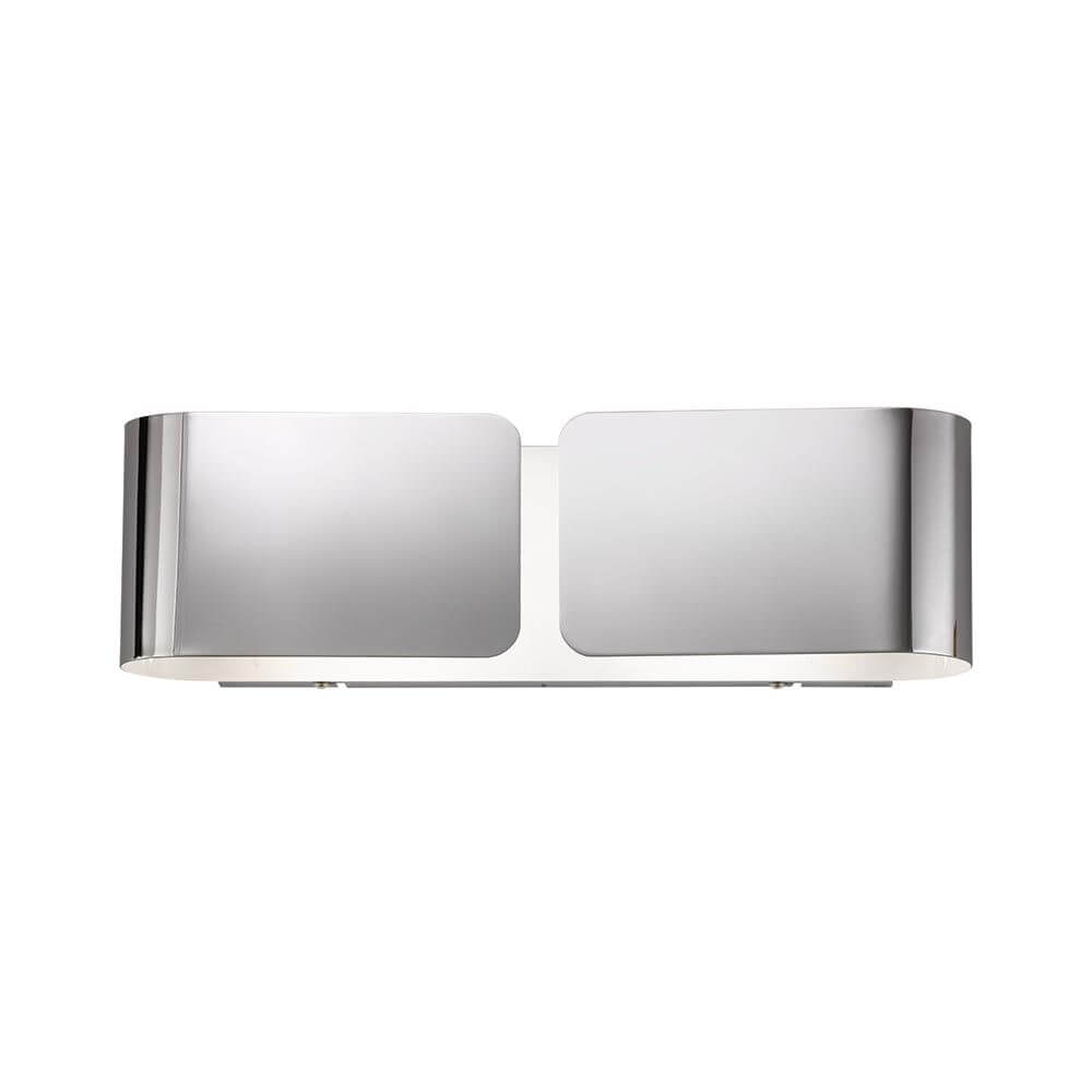 Clip Wandleuchte Up&Down 44cm Chrom – moderne Wandleuchte aus Metallfolie in chromfarbener Ausführung.