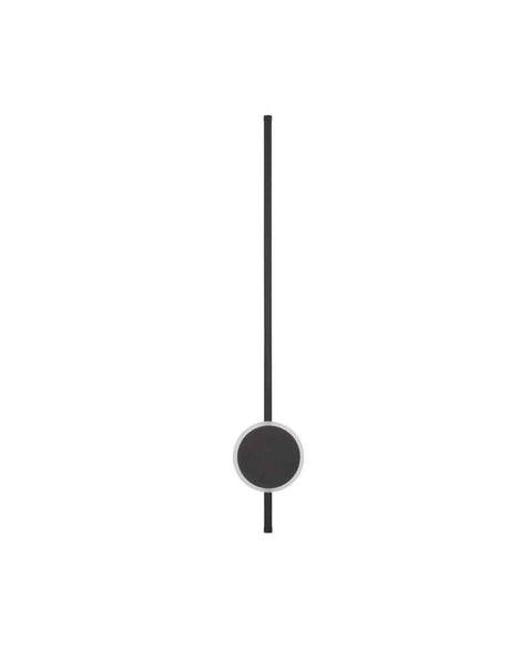 Ur LED Væglampe 3000K sort - moderne væglampe i matsort med et elegant design.