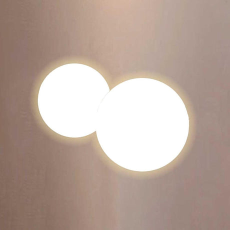 s.luce combinaison de lampe murale LED indirecte Cloud dans un design élégant avec deux sources lumineuses rondes.