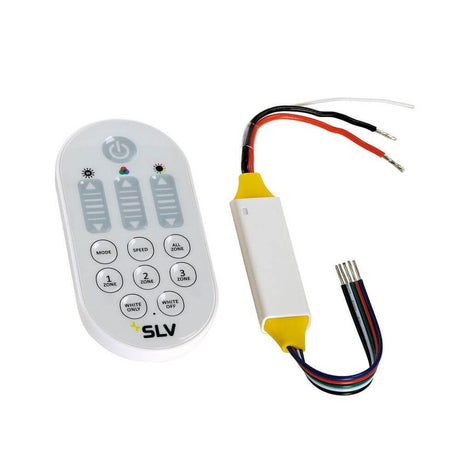 Farvekontrol RGBW MASTER med RF fjernbetjening 12V/24V til RGB LED'er og COLO PÆRER E27.