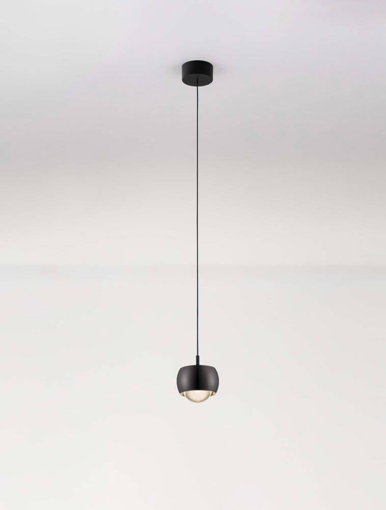 Conga LED Pendelleuchte Ø 9,6cm 3000K in elegantem Design, schwarz, perfekte Ergänzung für moderne Wohnkonzepte.