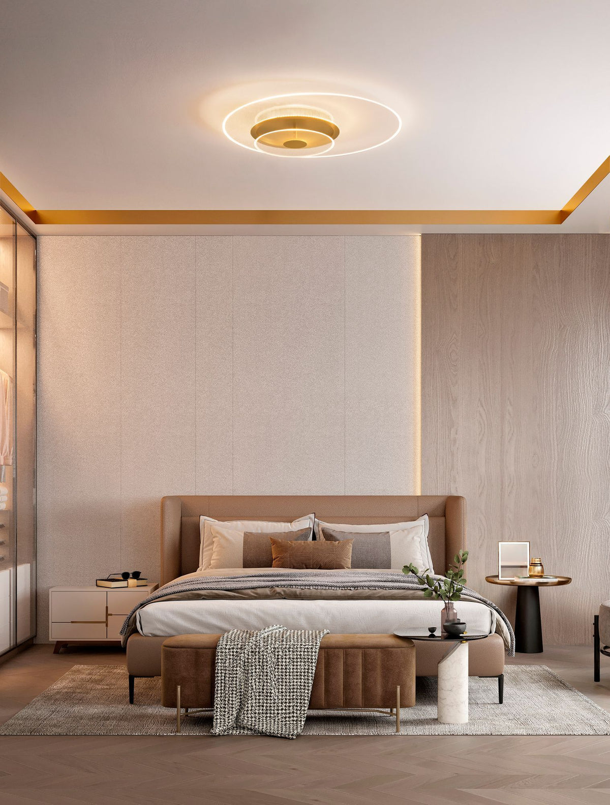 Copo LED Deckenleuchte 3000K Gold (7)