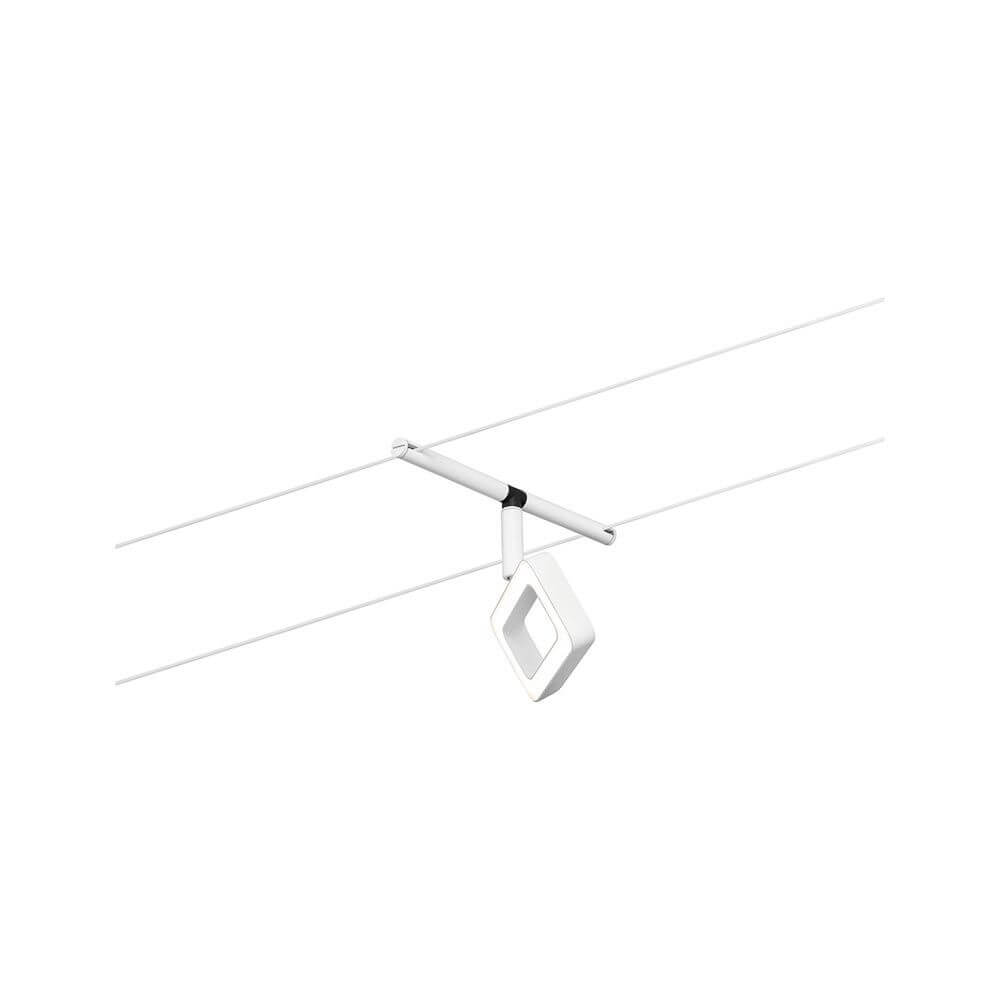 CorDuo LED Seilsystem Frame Basis-Set Weiß-Matt, Chrom